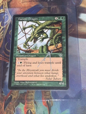 1996 MTG Canopy Dragon Artist Proof Mirage Signed by Alan Rabinowitz - Image 1 of 4