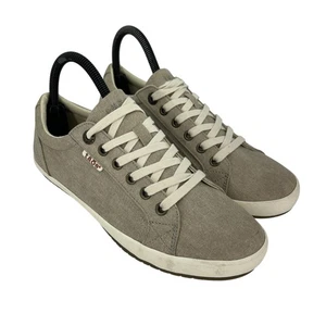 Scarpe Taos Star donna taglia 8 beige casual stringate comode sneakers tela - Foto 1 di 17