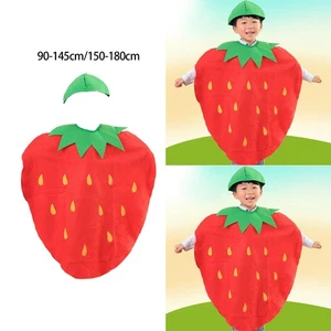 Fruit Costume Comfortable Decorative Lovely Strawberry Outfit for Role Play - Picture 1 of 8