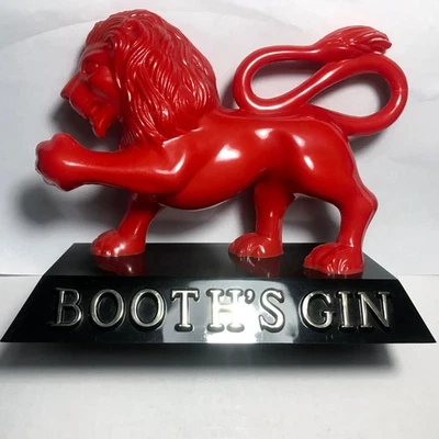Vintage 1960's Booth's Gin Lion Bar Sign Display - Image 1 of 4
