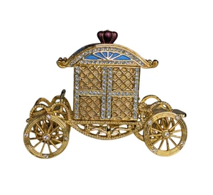 Royal Carriage Schmuckschatulle goldfarben verziert Strass 3 Stück magnetisch - Bild 1 von 9