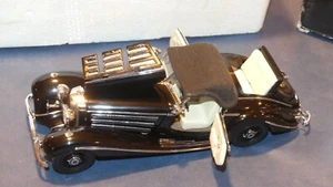 E253 CMC 1936 Mercedes-Benz Model 500K Top Up 1:24 Black - Picture 1 of 10