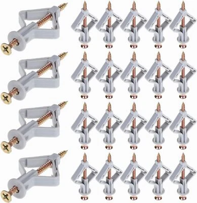 10/20/50 tlg Gipskartondübel Rigipsdübel Hohlraumdübel Nylondübel mit Schraube