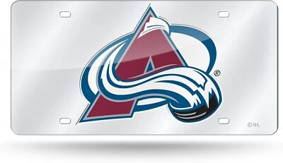 Colorado Avalanche NHL Logo Mirror Look LASER License Plate - Image 1 of 4