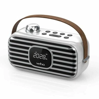 Veho Mode MD-2 Retro Bluetooth Altavoz Con DAB+ FM Radio - NUEVO & OVP - Imagen 1 de 4