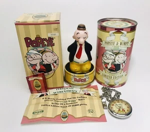 Popeye & Wimpy Taschenuhr und Figur - 1997 Fossil Limited Edition Neu in OVP Rarität - Bild 1 von 12