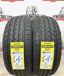 2 X 225 55 17 SONIX 101W XL 225/55R17 BRAND NEW AMAZING C B LABELS M+S 2255517 - Picture 1 of 6