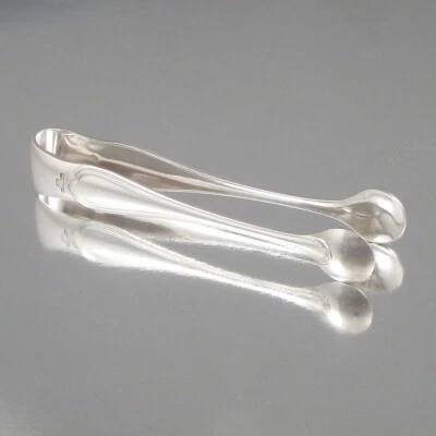 Pinzas de azúcar vintage francesas Christofle plato de plata, patrón Spatour Foto 1 de 4