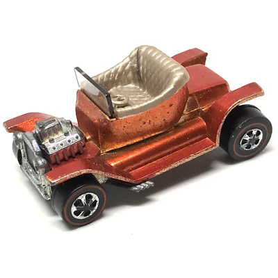 Hot Wheels Redline Sweet 16 Hot Heap 1968 interior naranja marrón - Hecho en EE. UU. Foto 1 de 4