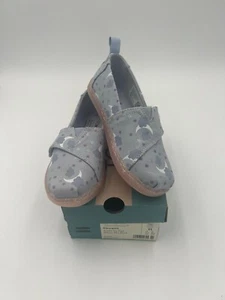 Toms Argentina Tiny Alpargata - Arctic Ice Foil Starry Sky Print - Tiny 11 - Picture 1 of 6