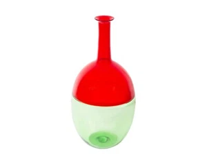 Vaso bottiglia vetro arte italiana Formia Murano - Foto 1 di 6