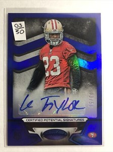 2016 Panini Certified - Certified Potential Sig Blue #CPS-KT Kelvin Taylor 03/50
