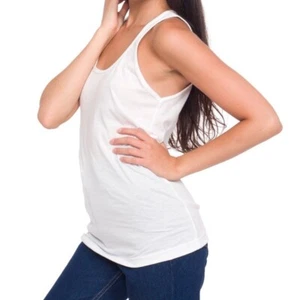 Nuevo Stock American Apparel Racerback Clásico Niña Camiseta sin Mangas Blanca 103255 - Imagen 1 de 4