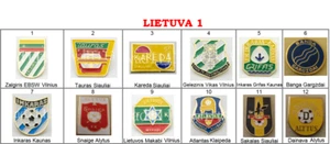 Badge Pin : European football clubs - Lithuania part 1 /UEFA/. - Picture 1 of 4