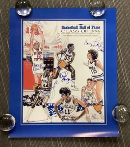 George Gervin Signed Poster 20x24 Basketball HOF 96 Goodrich +3 Autograph JSA - Picture 1 of 11