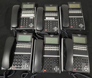 LOT OF 6 NEC DT400 DTZ-12D-3 (BK) Telephone Phones DZV-(XD) W-3Y ~ FULLY TESTED - Picture 1 of 6