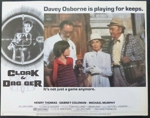 CLOAK & DAGGER Lobby Card, 1984,Henry Thomas,Dabney Coleman,7/8/1