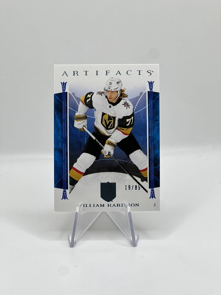2022-23 ud artifacts light blue steel william karlsson #15 /85 - Image 1 of 2