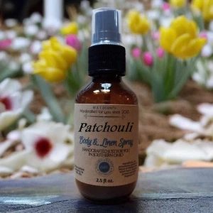 PATCHOULI Body Spray 2.5oz blend of retro, hippie, Patchouli, Cedarwood, Musk - Picture 1 of 4