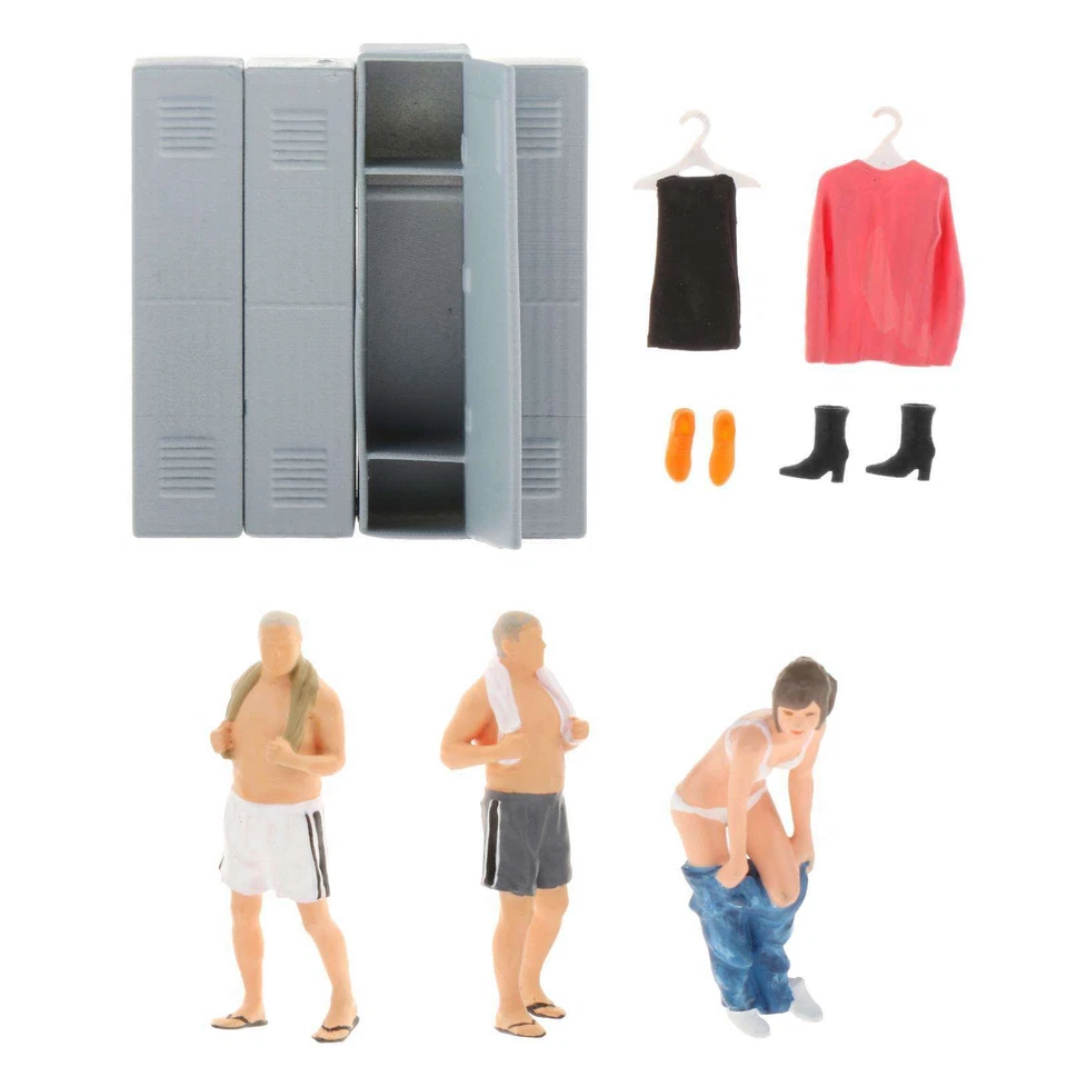 Mini 1:64 Dipinta Scenario Figure In Resina Diorama Garage Modello In - Immagine 1 di 1