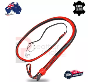 Bull Whip Cowhide Genuine Leather 4 Feet Long 12 Plaits Heavy duty Bullwhip - Picture 1 of 11