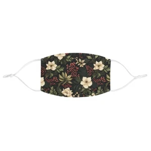 Holly Christmas Reusable Face Mask, Fitted, Washable - Picture 1 of 5