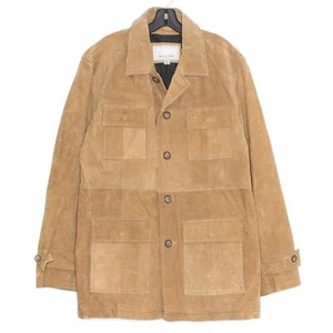 Wilsons Leather Jacket Suede Button Barn Chore Outdoor Gorpcore Casual Large - Picture 1 of 7