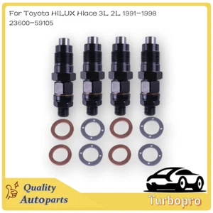 Boquilla inyectora 23600-59105 4 piezas para Toyota HILUX Hiace 3L 2L 1991-1998  - Imagen 1 de 6
