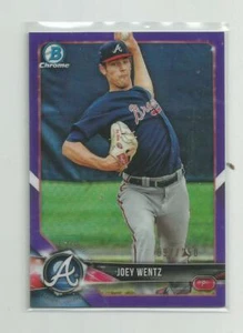 2018 Bowman Chrome Draft JOEY WENTZ Purple Refractor 097/250 - Picture 1 of 1