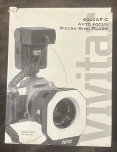 Vivitar 6000AF C Auto Focus Macro Ring Flash - Picture 1 of 3