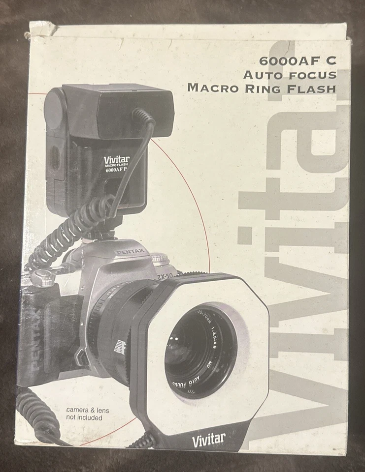 Vivitar 6000AF C Auto Focus Macro Ring Flash - Image 1 of 3