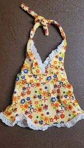 American Girl 18" Doll Julie's Swimsuit dress top ONLY yellow floral retired - Imagen 1 de 3