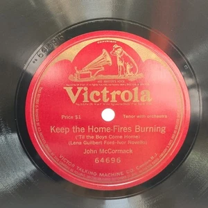 Keep the Home Fires/John McCormack (10", 78 rpm, Victrola, 64309) Single Sided - Bild 1 von 4