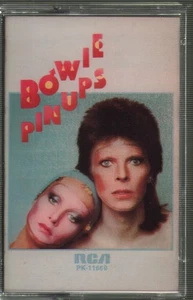 David Bowie Pin Ups cassette USA Rca 1973 cassette. has some wear at fold to - Picture 1 of 2