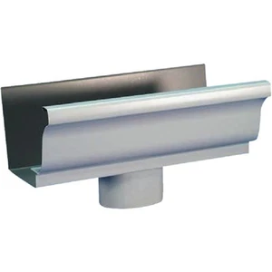 Spectra Metals 5 In. K Style Aluminum White Gutter Round Drop Outlet 3DROPRTW - Picture 1 of 1