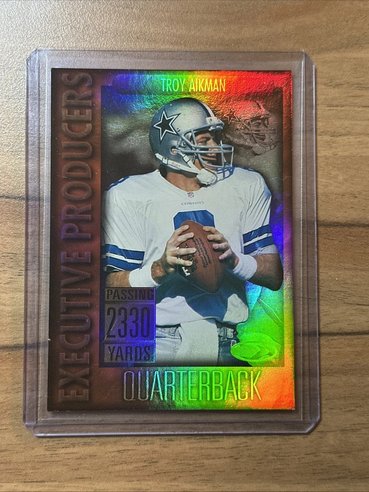 Troy Aikman 1999 Donruss Executive Producers #d /2330 Dallas Cowboys - Image 1 of 3