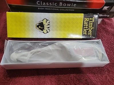 TIMBER RATTLER TR77 Bowie Pakkawood full tang fixed blade knife set NEW! - Image 1 of 4