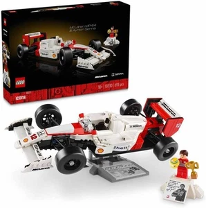 Icônes LEGO McLaren MP4 / 4 & Ayrton Senna Vehicle Set, F1 Race Car Model Kit Fo - Photo 1/1