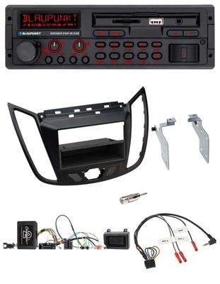 Blaupunkt SD Lenkrad USB Bluetooth DAB Autoradio für Ford C-Max Kuga matt schwar - Bild 1 von 4