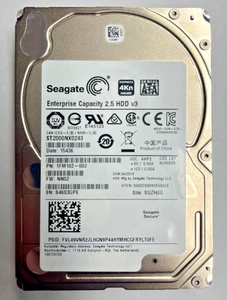Seagate ST2000NX0243 SATA-Festplattenlaufwerk 2 TB 2,5" 6 Gbit/s 7,2 K 1/min für Unternehmenskapazität (4 Kn) - Bild 1 von 1