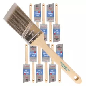 12PK 2" Angle House Wall,Trim Paint Brush Set Home Exterior or Interior Brushes - Picture 1 of 7