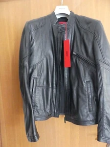 hugo boss lederjacke herren schwarz M - Bild 1 von 8