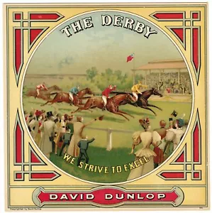The DERBY Caddy Crate Label || David Dunlop, Petersburg, Virginia, Antik - Bild 1 von 1