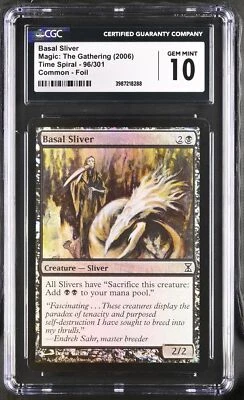 BASAL SLIVER Time Spiral Foil C CGC 10 MTG [Nostalgium] - Image 1 of 2