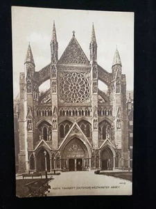 🌟 VINTAGE 1926 NORTH TRANSEPT WESTMINSTER ABBEY VALENTINE'S PHOTOGRAVURE SERIES - Picture 1 of 2