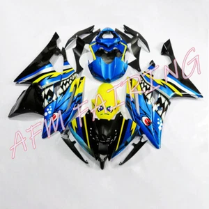 Blue Black Shark ABS Injection Mold Bodywork Fairing Kit for YZF R6 2008-2016 - Picture 1 of 9