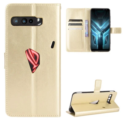 For ASUS ROG Phone 3 ZS661KS / 3 Luxury Strix Magnetic Flip Leather Wallet Cover - Image 1 of 4