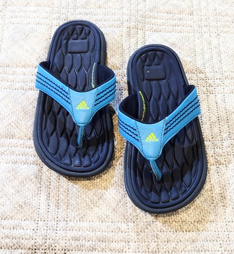 Sandali infradito Adidas taglia 13K M29987 nero blu perizoma super nuvola