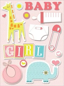 K&Company Suzy Ultman LION SLEEPS GIRL Grand Adhesions Stickers - 13pcs - Picture 1 of 2