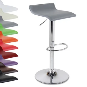 Barhocker Barstuhl Kunstleder Design Drehstuhl Hocker Lounge 1x Grau BH11gr-1 - Bild 1 von 5